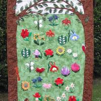 Community quilt "End of Summer" sent in by Uta Bensel