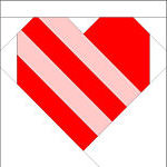 stripe heart